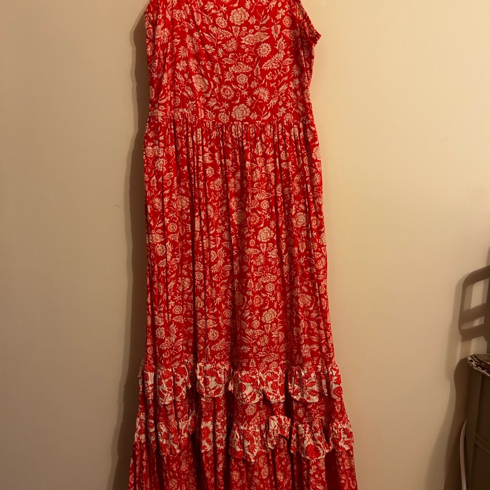 Universal Thread Red and White Floral Dress